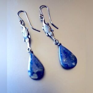 Earrings Stone & Alligator